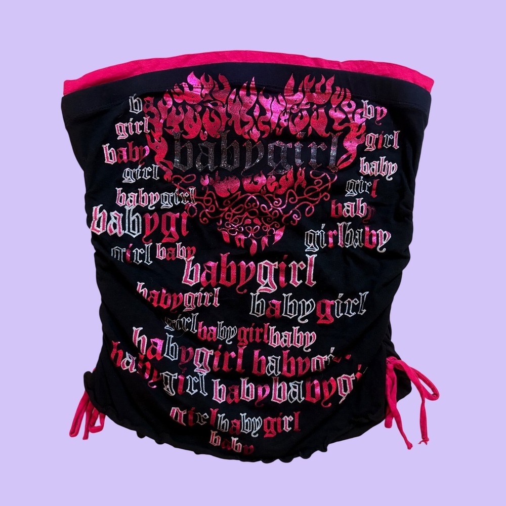 Y2K California Girlz Babygirl Tube Top Ruched Scene #17